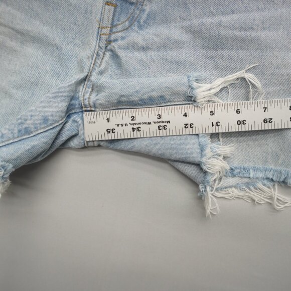AGOLDE Parker Long Jean Shorts in Jinx Size 27 - Picture 9 of 12